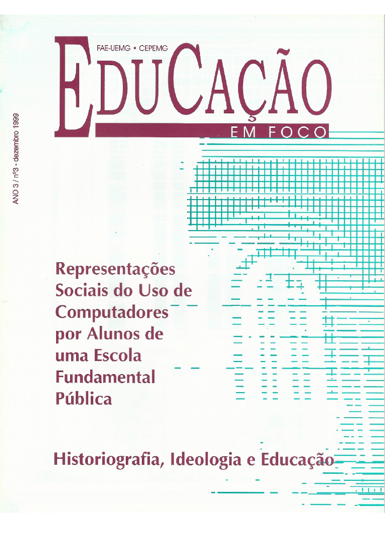 					Ver Vol. 3 Núm. 3 (1999): Educação em Foco
				