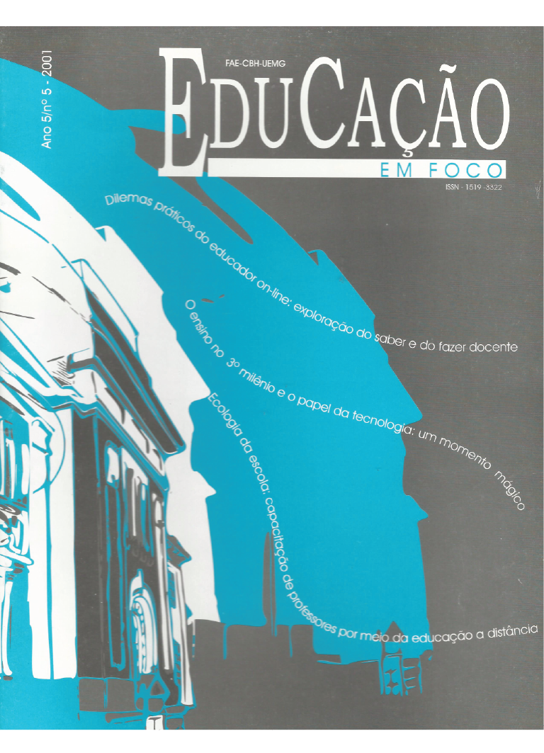 					View Vol. 5 No. 5 (2001): Educação em Foco
				