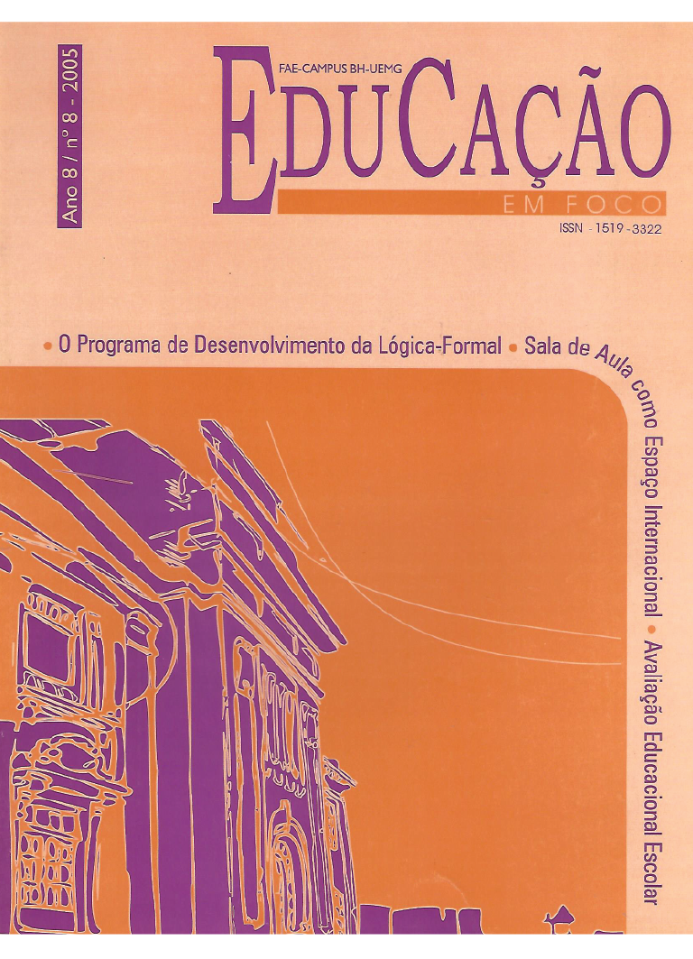 					Visualizar v. 8 n. 8 (2005): Educação em Foco
				